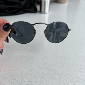 Oliver Peoples OV1220S sunglasses dark gray with blue lenses EUC
